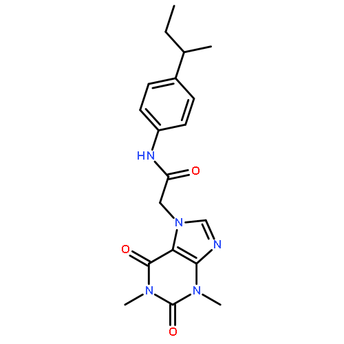 N-(4-BUTAN-2-YLPHENYL)-2-(1,3-DIMETHYL-2,6-DIOXOPURIN-7-YL)ACETAMIDE 