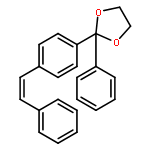 1,3-Dioxolane, 2-phenyl-2-[4-[(1Z)-2-phenylethenyl]phenyl]-