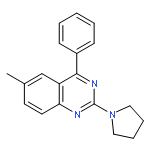 Quinazoline, 6-methyl-4-phenyl-2-(1-pyrrolidinyl)-