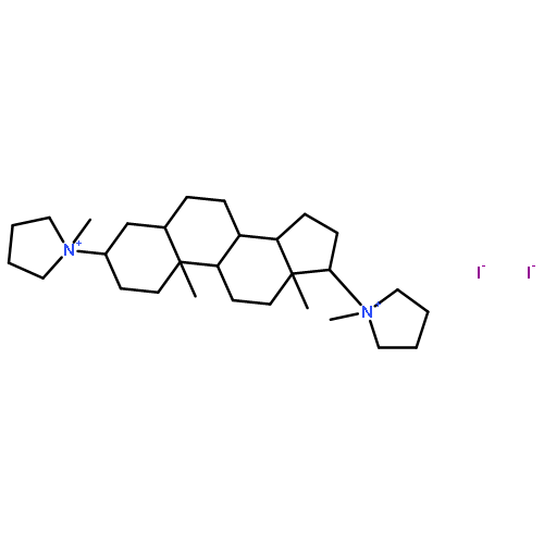 Pyrrolidinium, 1,1'-[(3b,5a,17b)-androstane-3,17-diyl]bis[1-methyl-, diiodide (9CI)