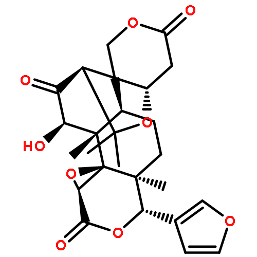 1H,3H,6H,8H-Oxireno[c]pyrano[4'',3'':2',3']furo[3',4':5,6]naphtho[1,2-d]pyran-3,7,10(6aH,9aH)-trione,12-(3-furanyl)octahydro-8-hydroxy-6,6,8a,12a-tetramethyl-, (4aS,6aS,8R,8aS,8bR,9aS,12S,12aS,14aR,14bR)-