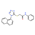 Acetamide, 2-[[1-(1-naphthalenyl)-1H-tetrazol-5-yl]thio]-N-phenyl-