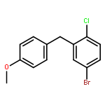 Benzene, 4-bromo-1-chloro-2-[(4-methoxyphenyl)methyl]-