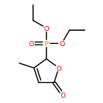 Phosphonic acid, (2,5-dihydro-3-methyl-5-oxo-2-furanyl)-, diethyl ester