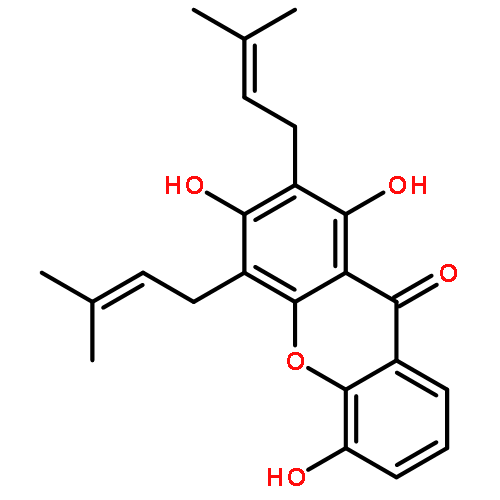 9H-Xanthen-9-one,1,3,5-trihydroxy-2,4-bis(3-methyl-2-buten-1-yl)-