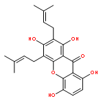 1,3,5,8-Tetrahydroxy-2,4-bis(3-methylbut-2-en-1-yl)-9H-xanthen-9-one