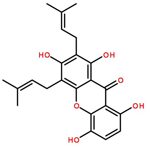 1,3,5,8-Tetrahydroxy-2,4-bis(3-methylbut-2-en-1-yl)-9H-xanthen-9-one