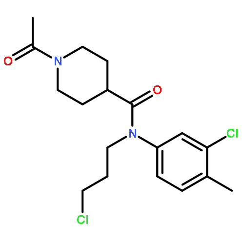 4-Piperidinecarboxamide,1-acetyl-N-(3-chloro-4-methylphenyl)-N-(3-chloropropyl)-