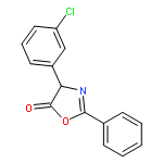 5(4H)-OXAZOLONE, 4-(3-CHLOROPHENYL)-2-PHENYL-