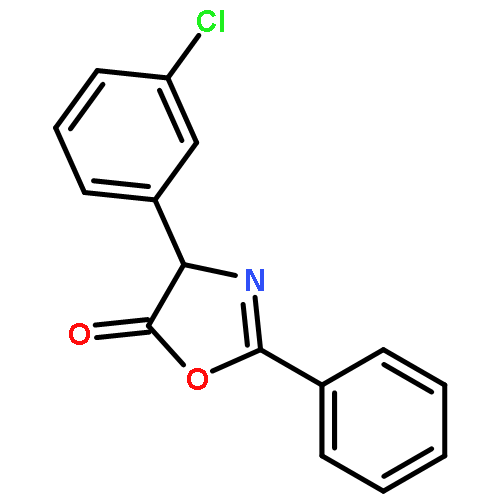 5(4H)-OXAZOLONE, 4-(3-CHLOROPHENYL)-2-PHENYL-