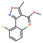 4-Isoxazolecarboxylicacid, 3-(2,6-difluorophenyl)-5-methyl-, methyl ester