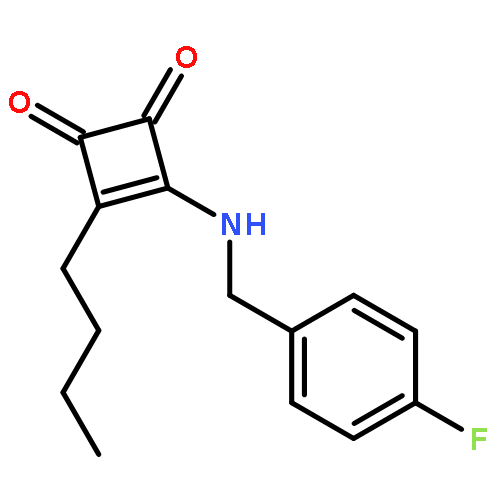 3-Cyclobutene-1,2-dione, 3-butyl-4-[[(4-fluorophenyl)methyl]amino]-