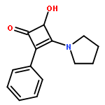 2-Cyclobuten-1-one, 4-hydroxy-2-phenyl-3-(1-pyrrolidinyl)-