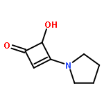 2-Cyclobuten-1-one,4-hydroxy-3-(1-pyrrolidinyl)-