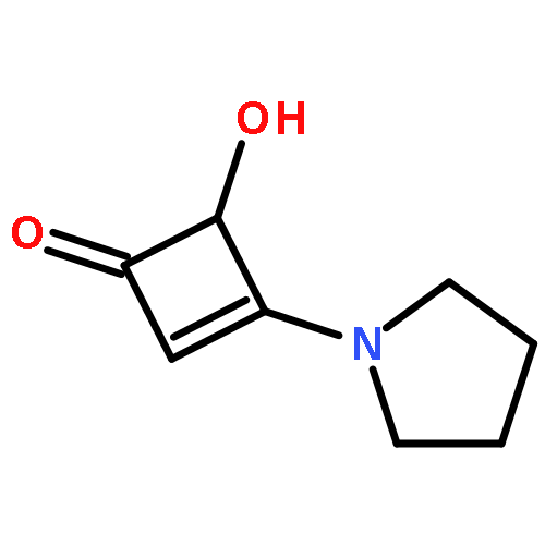 2-Cyclobuten-1-one,4-hydroxy-3-(1-pyrrolidinyl)-