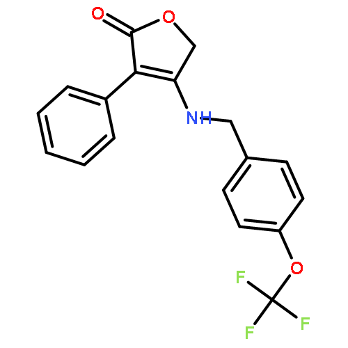 2(5H)-Furanone, 3-phenyl-4-[[[4-(trifluoromethoxy)phenyl]methyl]amino]-