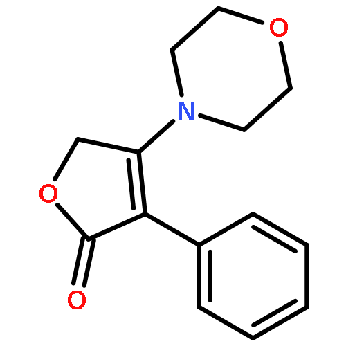 2(5H)-Furanone, 4-(4-morpholinyl)-3-phenyl-