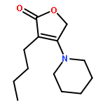 2(5H)-Furanone, 3-butyl-4-(1-piperidinyl)-