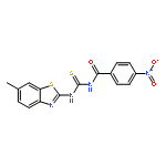 Benzamide, N-[[(6-methyl-2-benzothiazolyl)amino]thioxomethyl]-4-nitro-