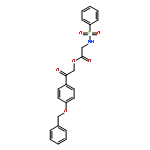 2-[4-(benzyloxy)phenyl]-2-oxoethyl [(phenylsulfonyl)amino]acetate