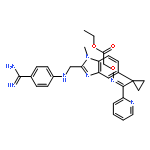 2-[1-[1-[2-(4-Amidinophenylaminomethyl)-1-methyl-1H-benzimidazol-5-yl]cyclopropyl]-1-(2-pyridyl)methylideneaminooxy]acetic acid ethyl ester