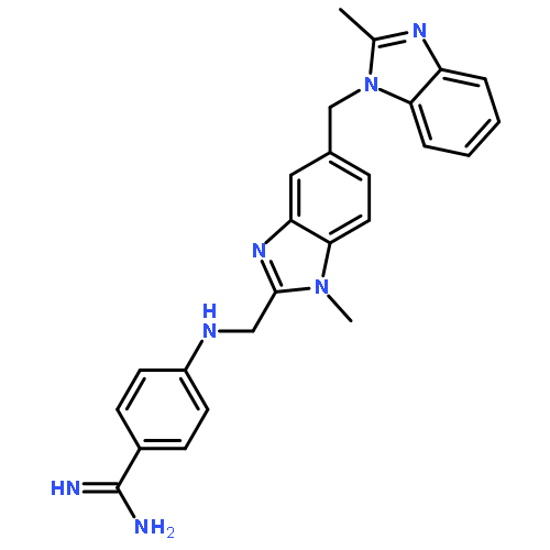 4-[1-Methyl-5-(2-methyl-1H-benzimidazol-1-ylmethyl)-1H-benzimidazol-2-ylmethylamino]benzamidine