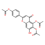 4H-1-Benzopyran-4-one,5,6-bis(acetyloxy)-2-[4-(acetyloxy)phenyl]-7-hydroxy-