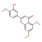 4H-1-Benzopyran-4-one,2-(3-hydroxy-4-methoxyphenyl)-5,7-dimethoxy-