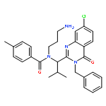 Benzamide,N-(3-aminopropyl)-N-[(1R)-1-[7-chloro-3,4-dihydro-4-oxo-3-(phenylmethyl)-2-quinazolinyl]-2-methylpropyl]-4-methyl-