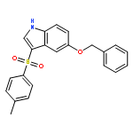 1H-Indole, 3-[(4-methylphenyl)sulfonyl]-5-(phenylmethoxy)-