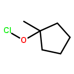 Hypochlorous acid, 1-methylcyclopentyl ester