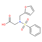 (BENZENESULFONYLFURAN-2-YLMETHYLAMINO)-ACETIC ACID 