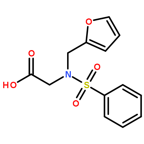 (BENZENESULFONYLFURAN-2-YLMETHYLAMINO)-ACETIC ACID 