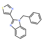 4-(1-BENZYLBENZIMIDAZOL-2-YL)-1,3-THIAZOLE 