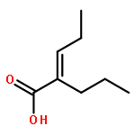 2-Pentenoic acid,2-propyl-, (2E)-