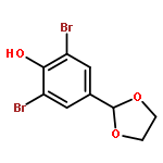 Phenol, 2,6-dibromo-4-(1,3-dioxolan-2-yl)-