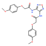 Acetamide, N,N'-1,2,5-oxadiazole-3,4-diylbis[2-(4-methoxyphenoxy)-