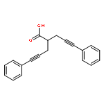 4-Pentynoic acid, 5-phenyl-2-(3-phenyl-2-propynyl)-