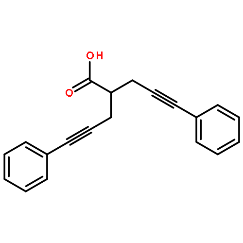 4-Pentynoic acid, 5-phenyl-2-(3-phenyl-2-propynyl)-