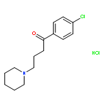 1-(4-CHLOROPHENYL)-4-PIPERIDIN-1-YLBUTAN-1-ONE;HYDROCHLORIDE 