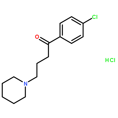 1-(4-CHLOROPHENYL)-4-PIPERIDIN-1-YLBUTAN-1-ONE;HYDROCHLORIDE 