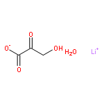 Propanoic acid,3-hydroxy-2-oxo-, lithium salt (1:1)