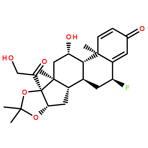 (6a,11b,16a)-6-fluoro-11,21-dihydroxy-16,17-[(1-methylethylidene)bis(oxy)]-pregna-1,4-diene-3,20-dione