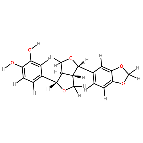 (7alpha,7'beta,8alpha,8'alpha)-3,4-dihydroxy-3',4'-methylenedioxy-7,9':7',9-diepoxylignane