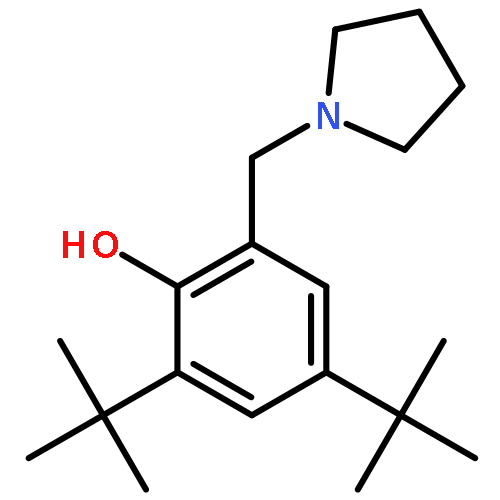 Phenol, 2,4-bis(1,1-dimethylethyl)-6-(1-pyrrolidinylmethyl)-