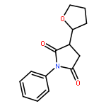 2,5-PYRROLIDINEDIONE, 1-PHENYL-3-(TETRAHYDRO-2-FURANYL)-