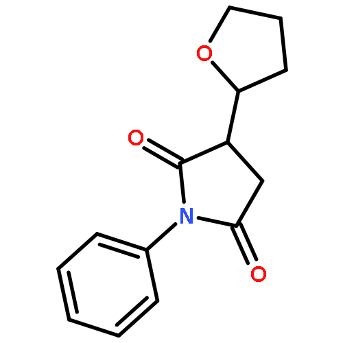 2,5-PYRROLIDINEDIONE, 1-PHENYL-3-(TETRAHYDRO-2-FURANYL)-