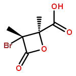 2-Oxetanecarboxylic acid, 3-bromo-2,3-dimethyl-4-oxo-, (2R,3R)-rel-