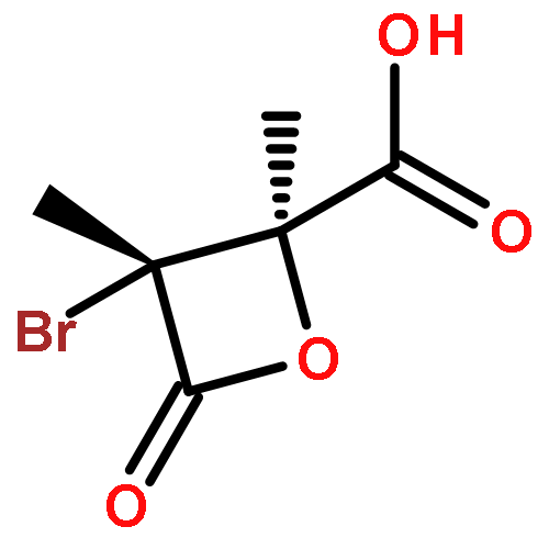 2-Oxetanecarboxylic acid, 3-bromo-2,3-dimethyl-4-oxo-, (2R,3R)-rel-