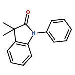 2H-Indol-2-one, 1,3-dihydro-3,3-dimethyl-1-phenyl-